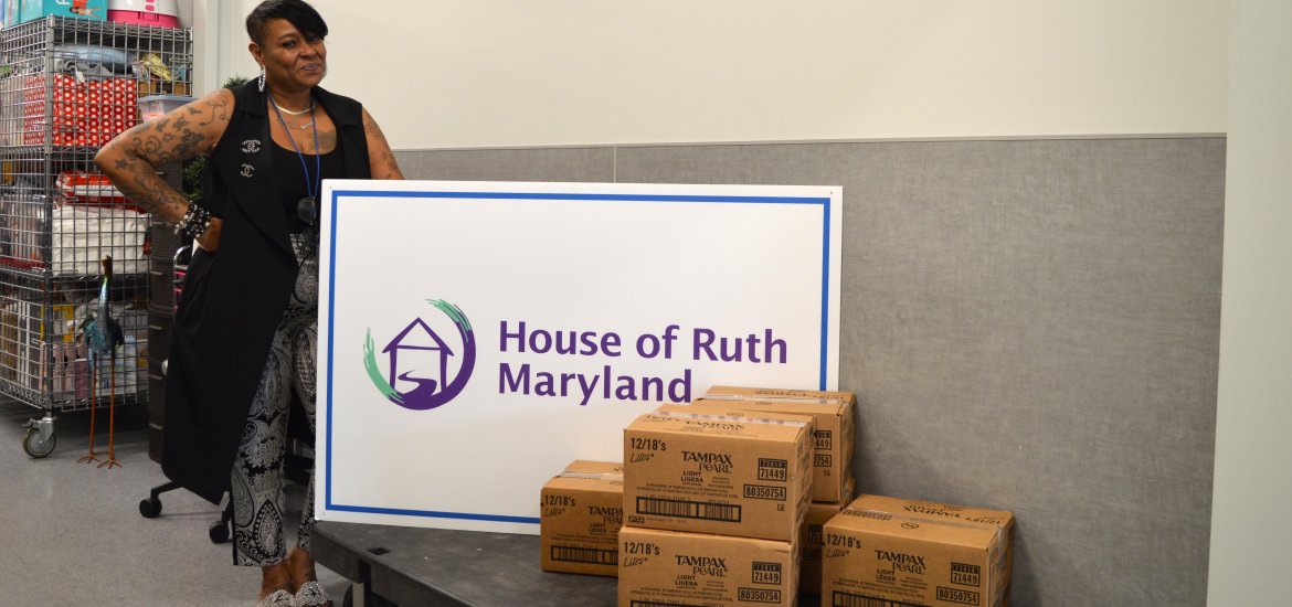 MOHS distributes a large quantity of feminine hygiene products to local emergency shelters and homeless service providers in Baltimore City.